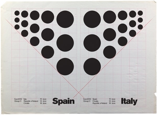 Eurotwentytwelve, carteles para la Eurocopa por David Watson de Trebleseven | Futbol y diseño gráfico | Experimenta #euro #2012 #soccer #watson #poster #cartel