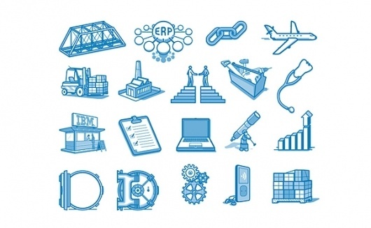 IBM icons on the Behance Network #icons