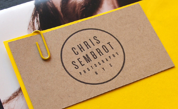 SEMBROT PHOTO The Pressure #card #yellow #letterpress #business