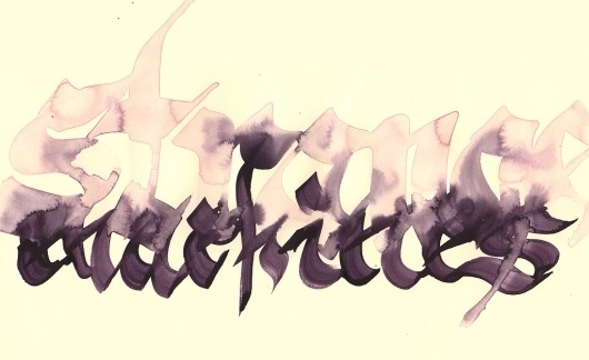 Más tamaños | trazos | Flickr: ¡Intercambio de fotos! #calligraphy #illustration #design #typography