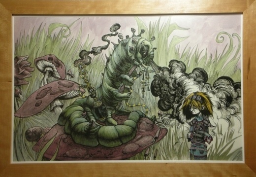 {syntax art} oscar woodruff #smoke #oscar #denver #alice #colorado #woodruff #painting #wonderland