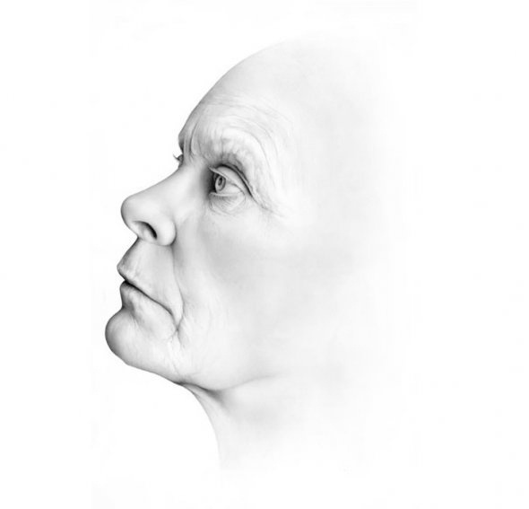 Hand and Face Study - Wall to Watch #bright #woman #drawing #illustration #portrait #face #pencil #sketch