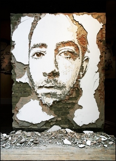 Walls - Alexandre Farto aka Vhils Selected Works #walls #art
