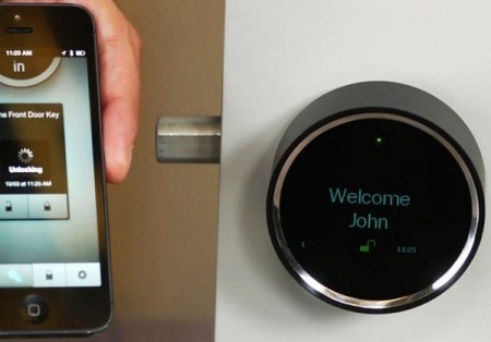 With this smart lock, you don't have to go through your pockets and bags to look for your keys. You can simply use your smartphone as your k #lifestyle #design #product #industrial #technology