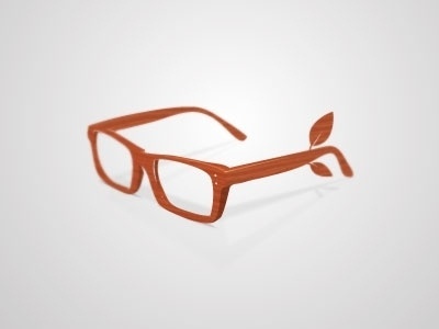 Dribbble - Wooden Glasses by Nick Jarvis #glasses #dribble #green