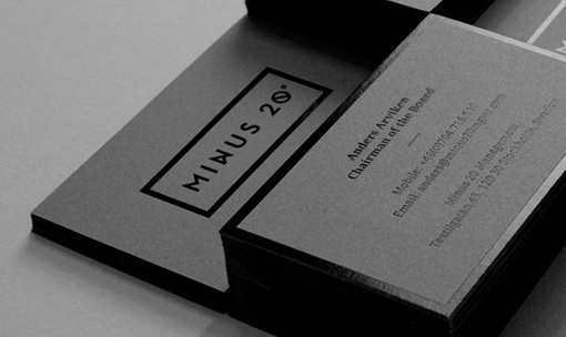 minus 20 management by the forgery // via design work life #nordic #minimal #branding #typography