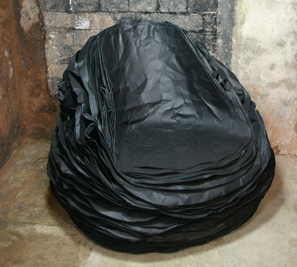 paper layers form the black paper 37 chair by vadim kibardin #chair