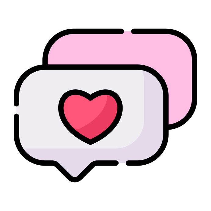 See more icon inspiration related to feedback, like, chat, heart, love and romance, ui, love message, valentines day, romantic, communications, messages, speech bubble, love and communication on Flaticon.
