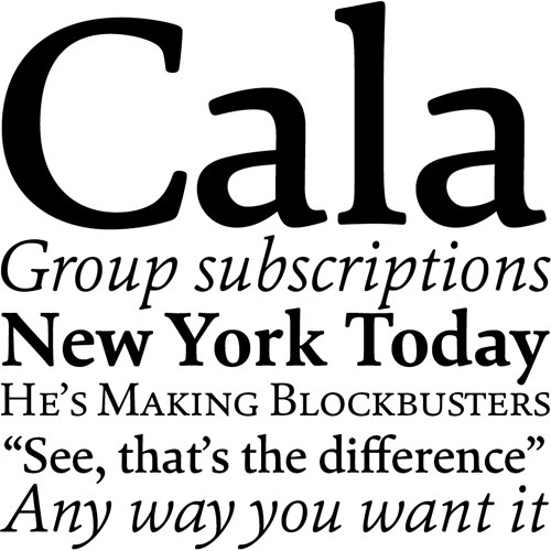 Cala | Typeface Review | Typographica #scala #typeface #typographica