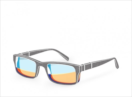 mkn design - Michael Nÿkamp #glasses #color #orange #texture #blue
