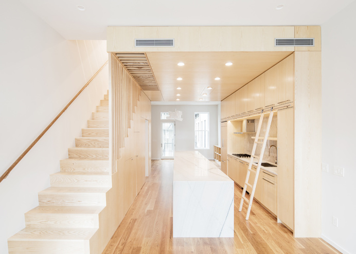 Wayne Street Row House by Jeff Jordan Architects