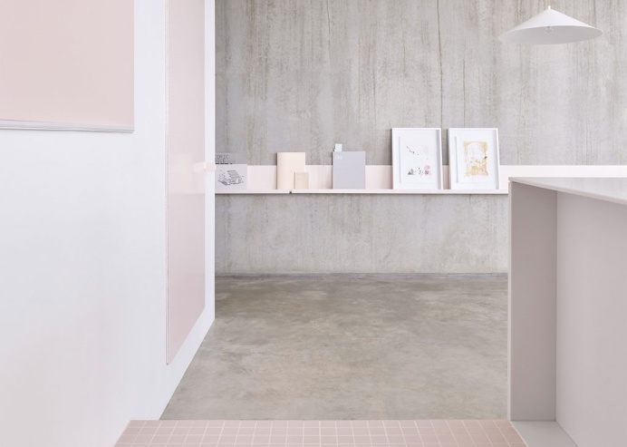 Melbourne Gallery Apartment minimal interior design deluxe concrete white pink soft beautiful beauty scandinavian danish new modern best