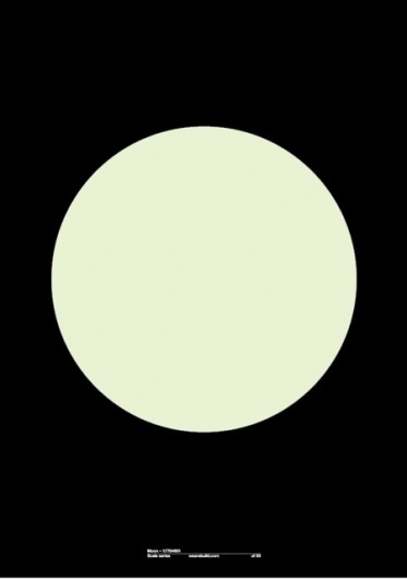 Monoscope #white #build #in #print #black #the #minimal #poster #glow #circle #dark #moon