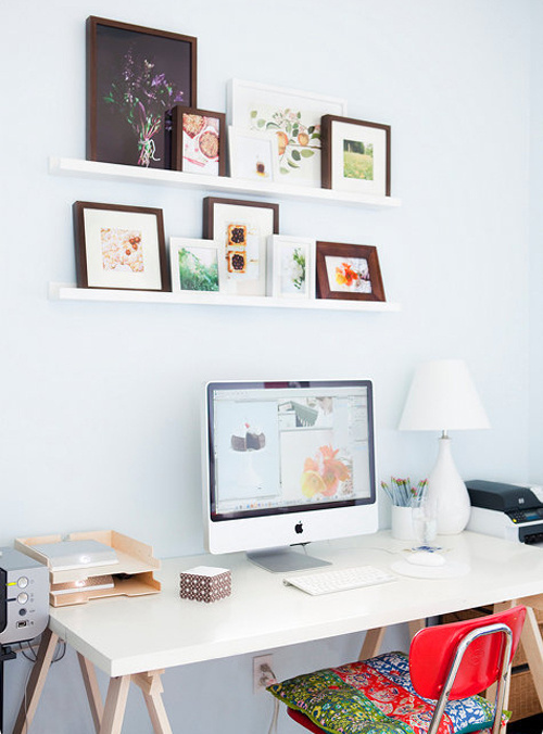 office space by inspiringdecor #white #office #space #home #work
