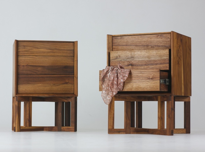Chest Middle Meyer Fly Massive Millworks #chest #dresser #interior #wood #millwork #walnut #drawers #woodworking #modernism