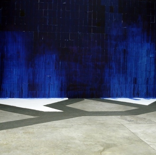 Latifa Echakhch's acknowledgement of past forms of political activities is respectful and passionate, but is inevitably shaken by the implicit consi #latifa #blue #echakhch #art