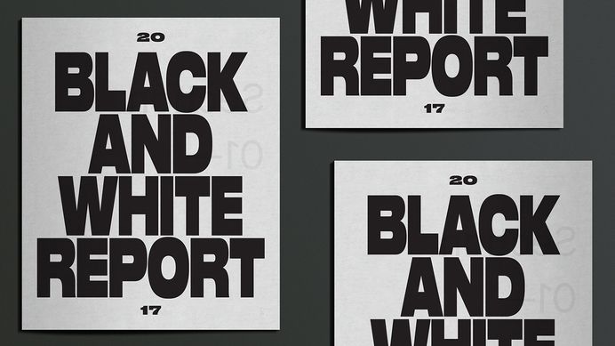 The Black And White Report on Behance