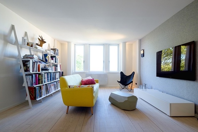 Renovation of a Two Story Attic Apartment in Strasbourg / f+f architectes