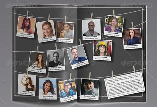 yearbook design template