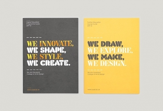 Cleveland College of Art & Design #flyer #identity #typography