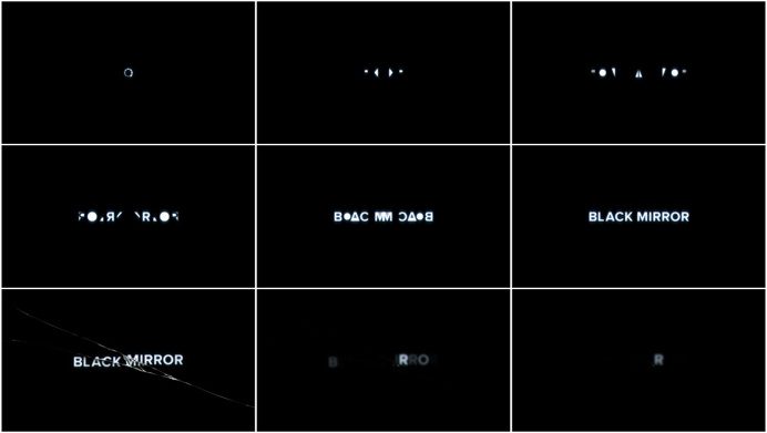 #black #mirror #netflix #title #sequence