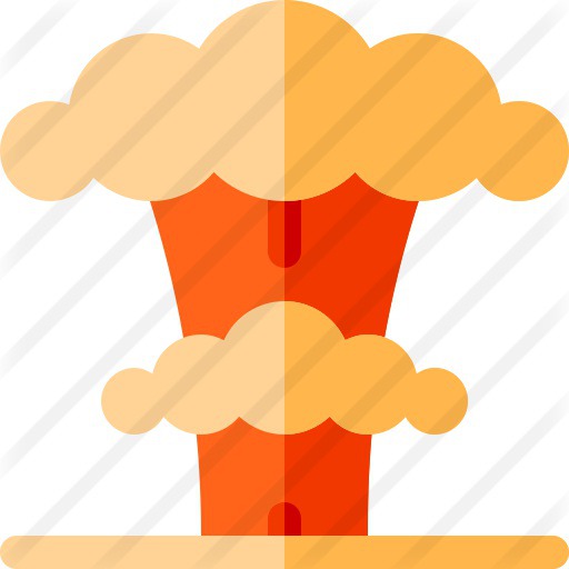 See more icon inspiration related to bomb, miscellaneous, explosive, nuclear, explosion, weapons, weapon and war on Flaticon.