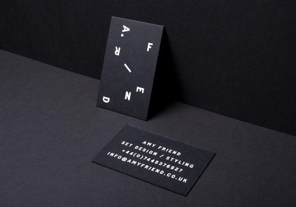 Amy Friend Set Design Alex Hunting #card #business #typography