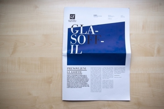 Glasoffil | vbg.si - creative design studio #newspaper