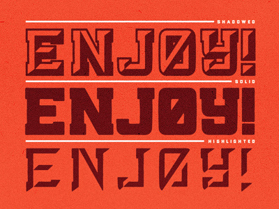 Drib #enjoy #typography
