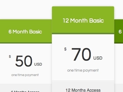 Dribbble - Pricing Table by joomlabamboo #pricing #dribbble #table #joomlabamboo