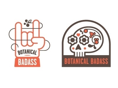 Dribbble - Botanical Badass by Chris Streger #botanical #chris #design #streger #logo #badass