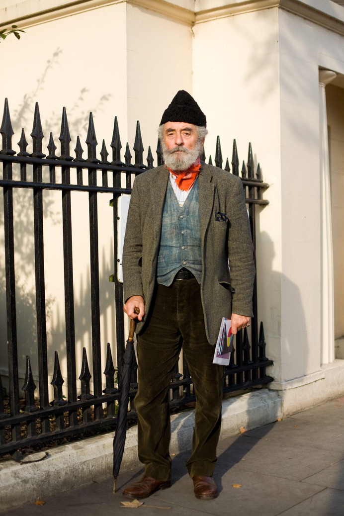 Outside Regent Park, London | The Sartorialist