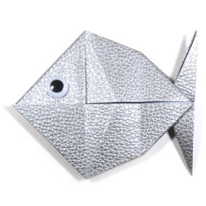 How to make a traditional origami fish (http://www.origami-make.org/howto-origami-fish.php)