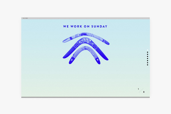 Martin Silvestre We work on Sunday #website #grid #layout #web