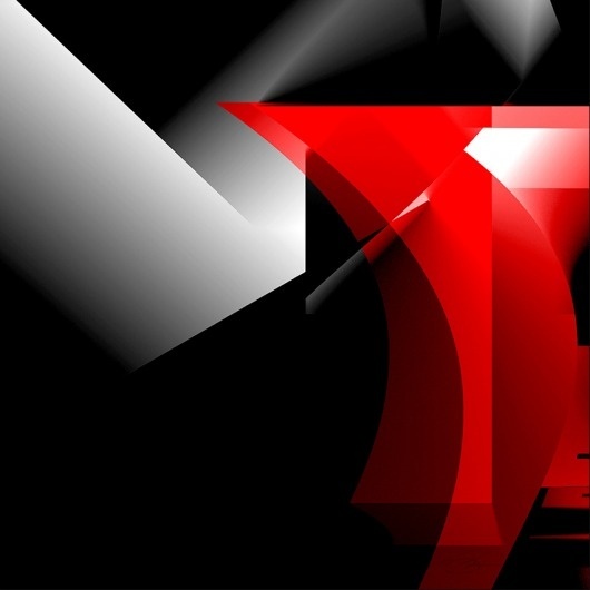 Red and Black #red #design #geometric #black #devil #architecture #art #dark #shadow