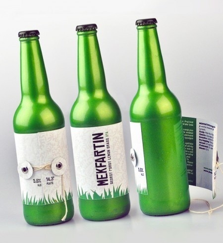 beer with grass on the label