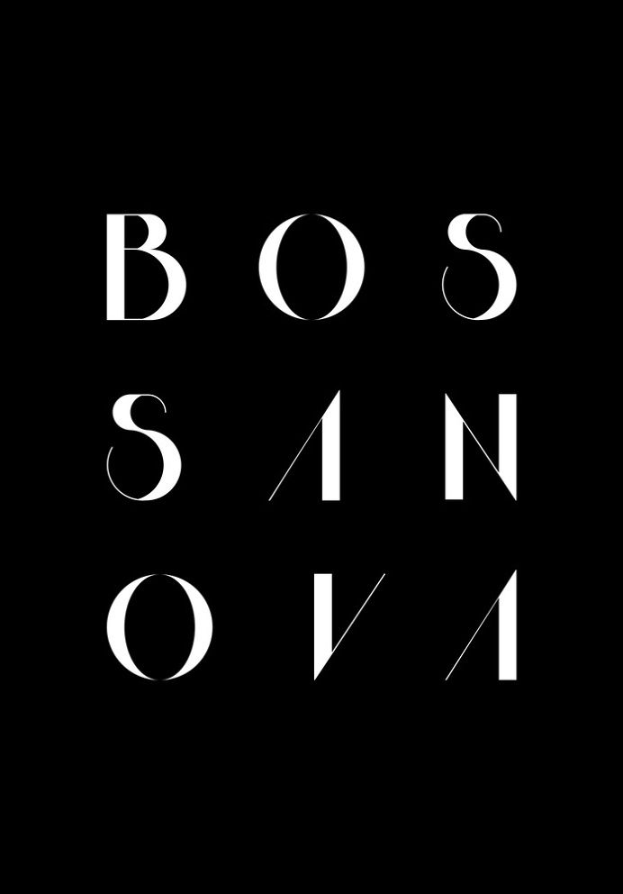 Bossa Nova 2 Black Art Print by Koning | Society6