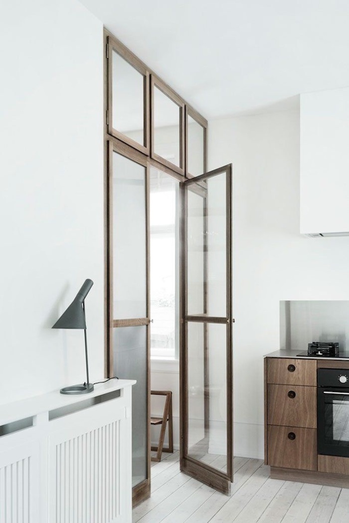 Wood framed glass door. Photo by Heidi Lerkenfeldt. #door #glassdoor #heidilerkenfeldt