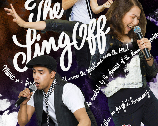 NBC xe2x80x9cThe Sing Offxe2x80x9d #design #poster #typography
