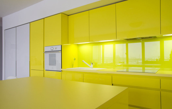 Cheerful Apartment in Krakow by PERA studio Photo #interior #design #yellow #decor #kitchen #deco #decoration