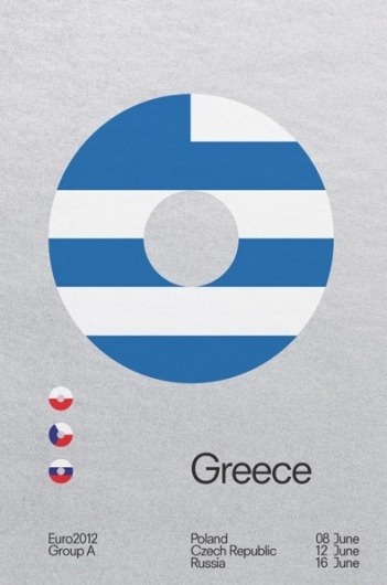 It's Nice That : The beautiful game gets a redesign in David Watson's Euro 2012 posters #football #poster