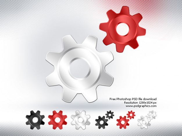 Psd gears icon Free Psd. See more inspiration related to Design, Icon, Icons, Psd, Gears, Symbols, Horizontal, Objects and Isolated on Freepik.