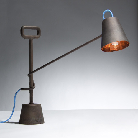 Copper Lamp 10kg by Tobias Sieber and Samuel Treindl #lighting
