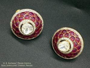 Tops / Studs - gold diamond polki kundan meena jadau jewellery