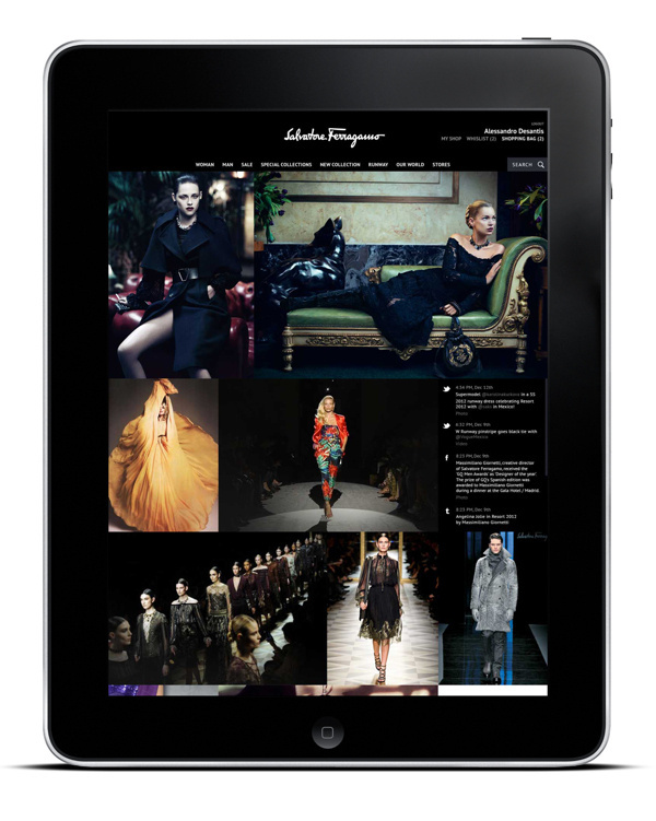 Salvatore Ferragamo 2012 #design #website #app #fashion #web