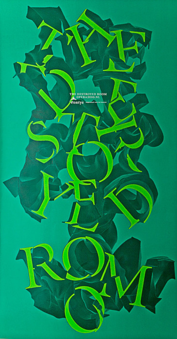 Typeverything.com poster for The Destroyed Room by Michiel Schuurman. #poster