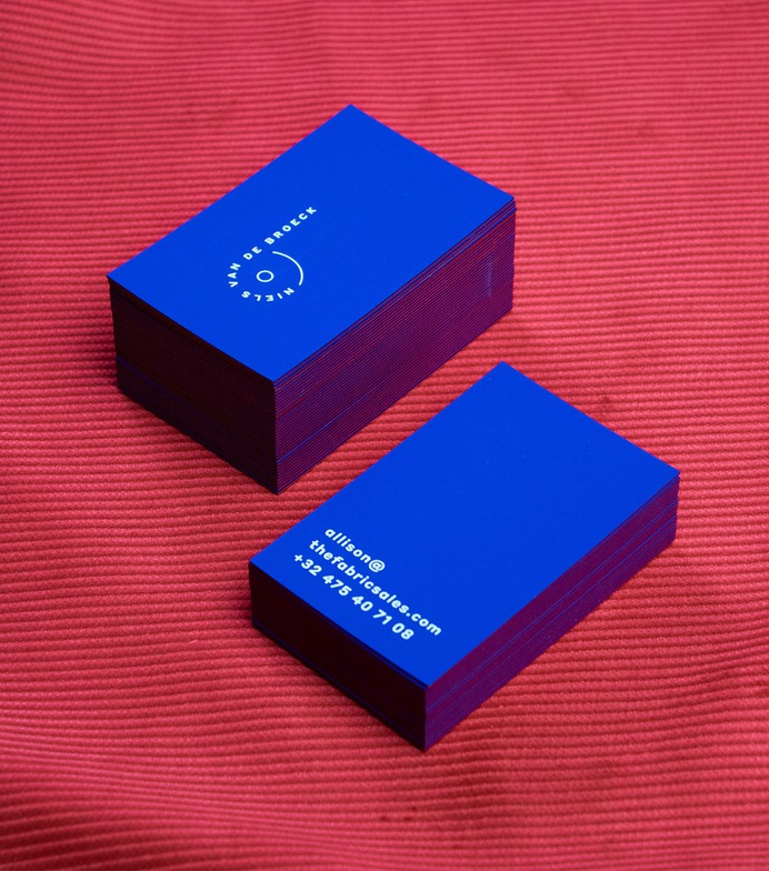 The Fabric Sales - Mindsparkle Mag Red-Blue is the new Yin-Yang. Kpot did the full rebranding for The Fabric Sales. A company that sells fabrics from and for the fashion industry. #logo #packaging #identity #branding #design #color #photography #graphic #design #gallery #blog #project #mindsparkle #mag #beautiful #portfolio #designer