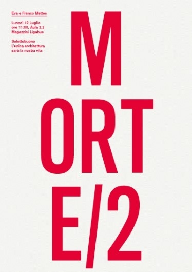 Salottobuono > news #design #minimal #poster #essential #type #typography
