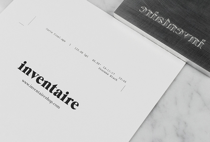 Inventaire Shop by 26 Lettres #graphic design #print #stationary