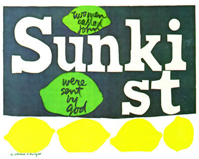 Found In Collection: Sister Mary Corita Kent and Visual Culture of the 1960's #sunkist #corita #collage #kent